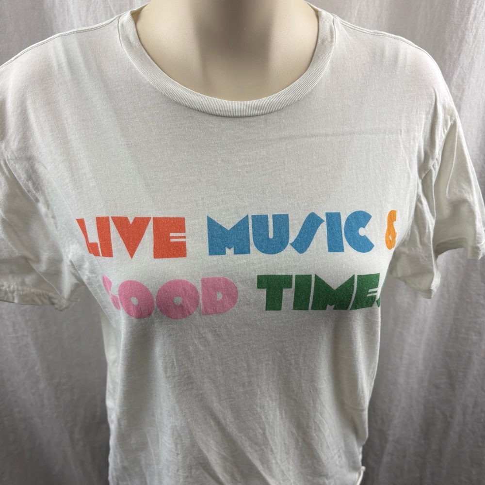 Anthropologie Original Retro Brand Live Music and Good Times Graphic Tee S - Picture 8 of 10